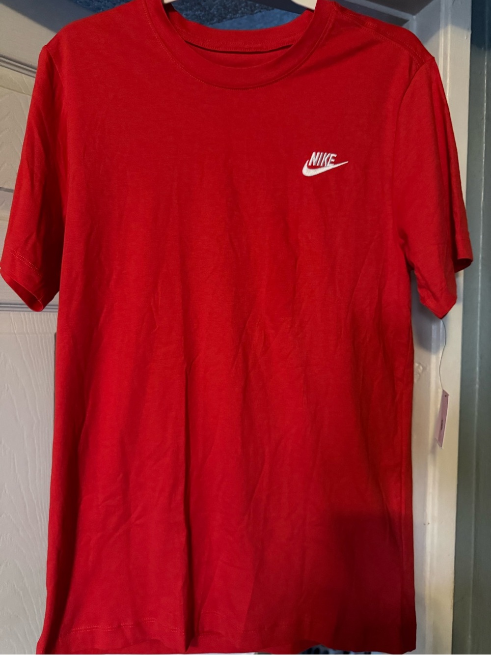 Nike Red Short Sleeve Logo Tee